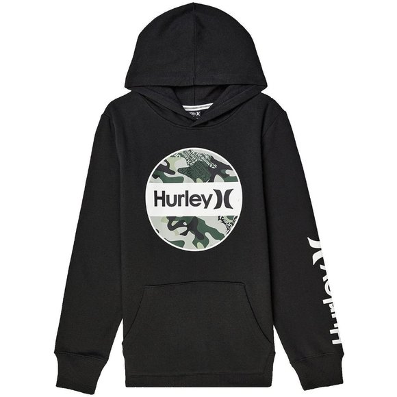 Hurley Other - Hurley Boys Camo Fleece Pullover Hoodie (Big Kids) Black MD (10/12 Big Kid)